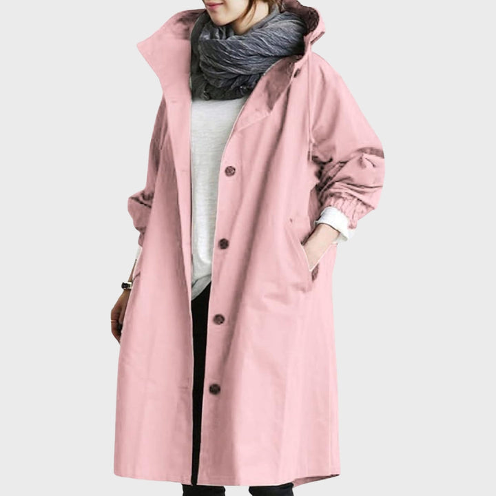 Chaqueta Impermeable Desenfadada Elegante Versátil en Rosa