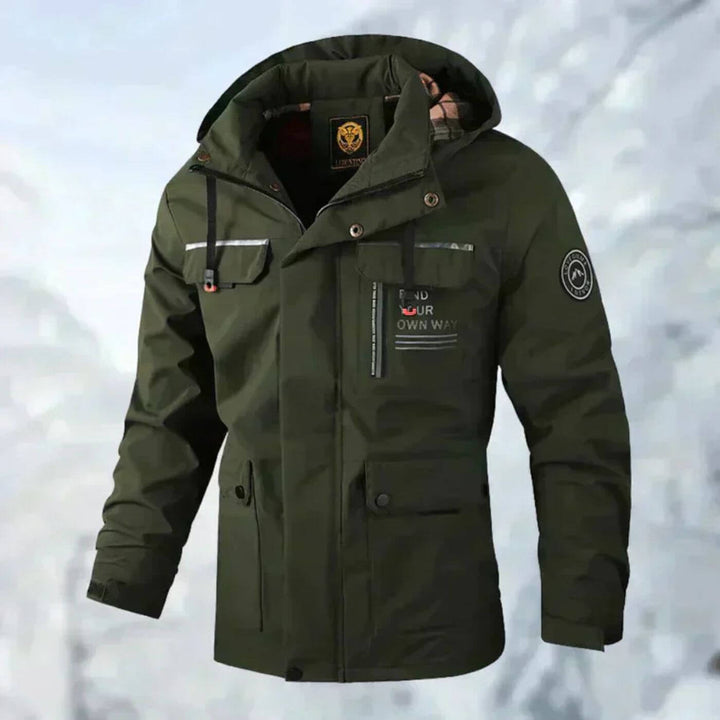 Chaqueta Impermeable para Hombre y Outdoor en Verde