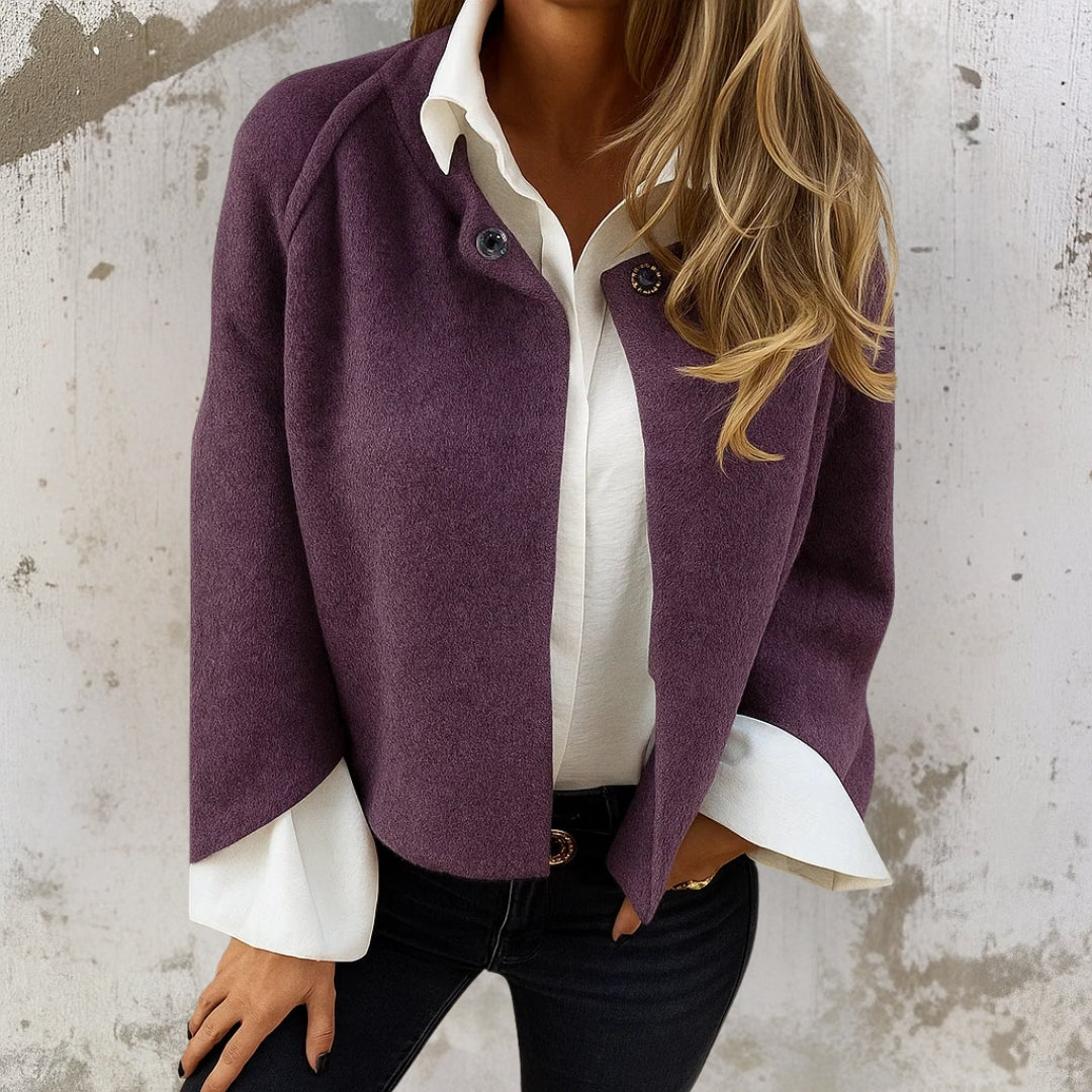 Chaqueta Ligera Versátil de Verano en Morado