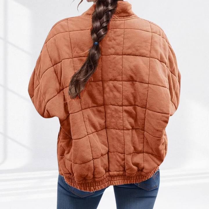 Chaqueta puffer acolchada de mujer para otoño (12)