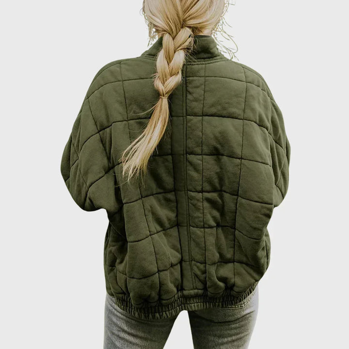 Chaqueta puffer acolchada de mujer para otoño (2)