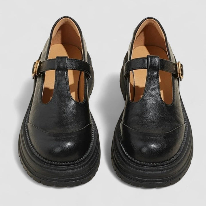 Cómodas Mary Janes Ortopédicas Retro en Negro