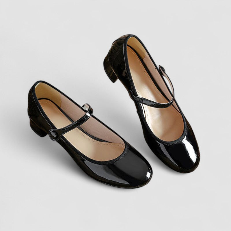 Confortables Mary Janes Ortopédicos en Negro 2