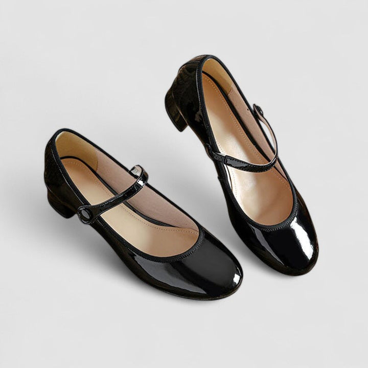 Confortables Mary Janes Ortopédicos en Negro 2