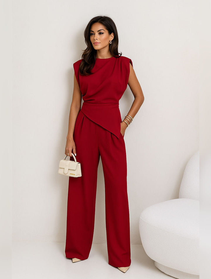 Conjunto para Mujer Versátil de Diario en Rojo