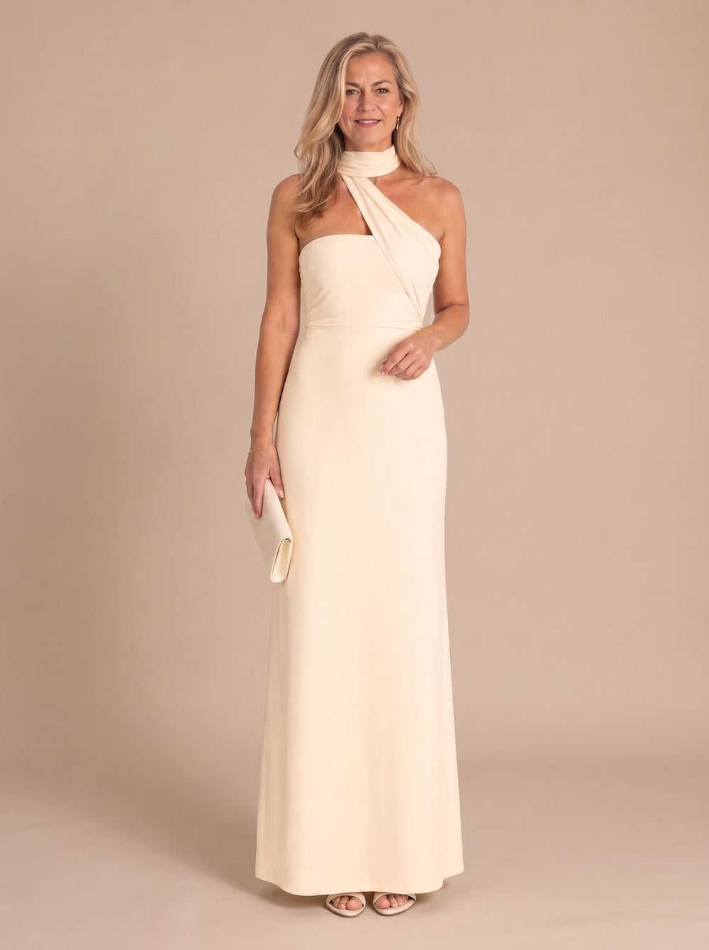 Damen Abendkleid Neckholder Maxi für Hochzeiten (2)
