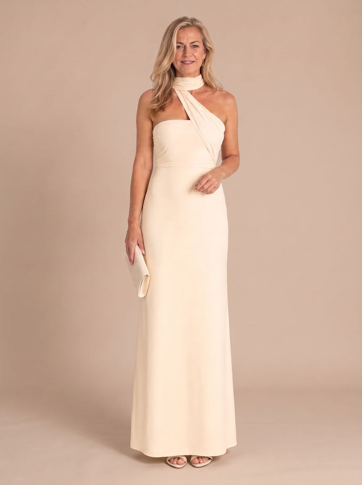 Damen Abendkleid Neckholder Maxi für Hochzeiten (4)