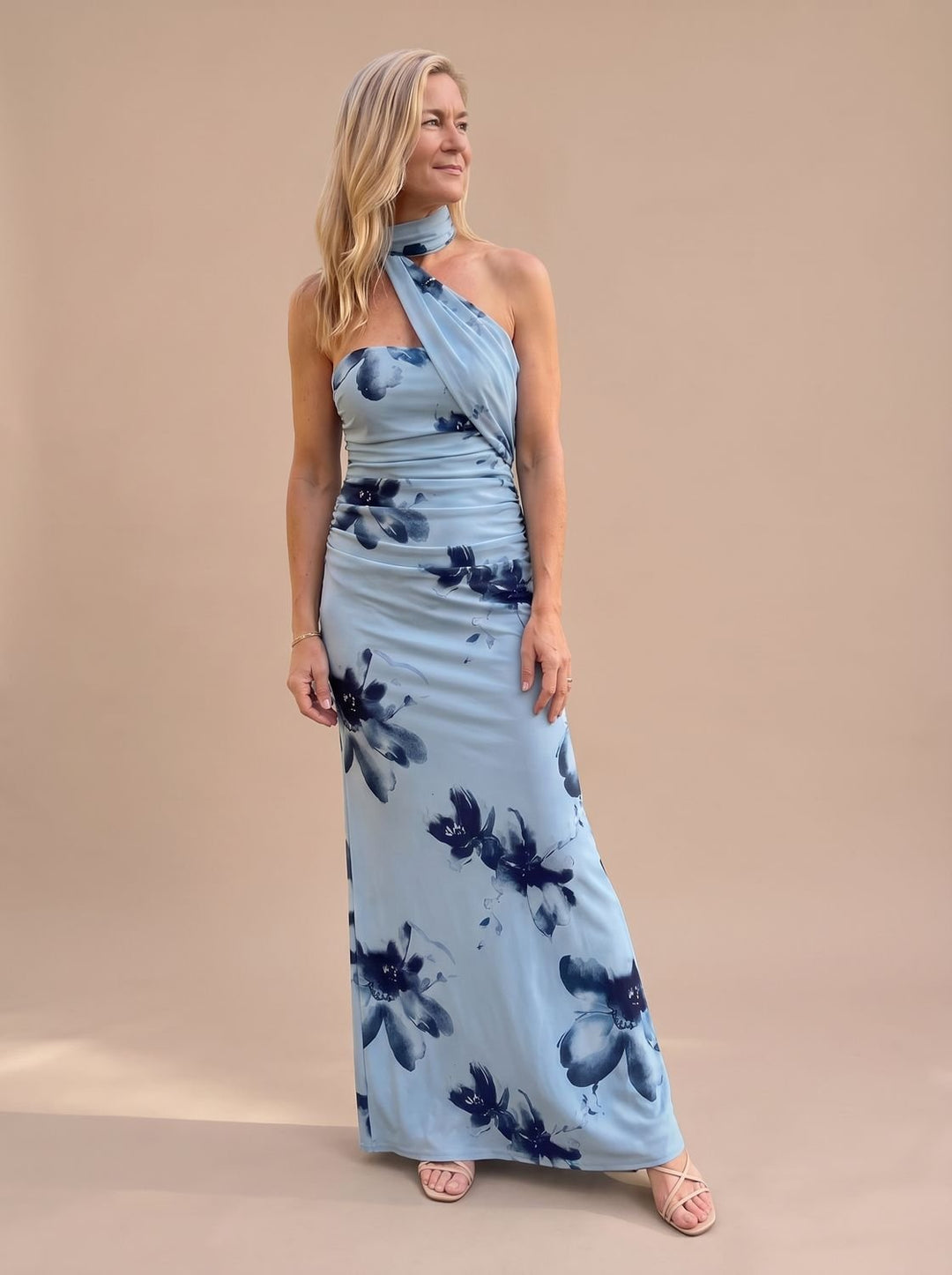 Damen Abendkleid Neckholder Maxi für Hochzeiten (6)
