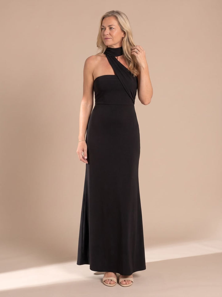 Damen Abendkleid Neckholder Maxi für Hochzeiten (8)