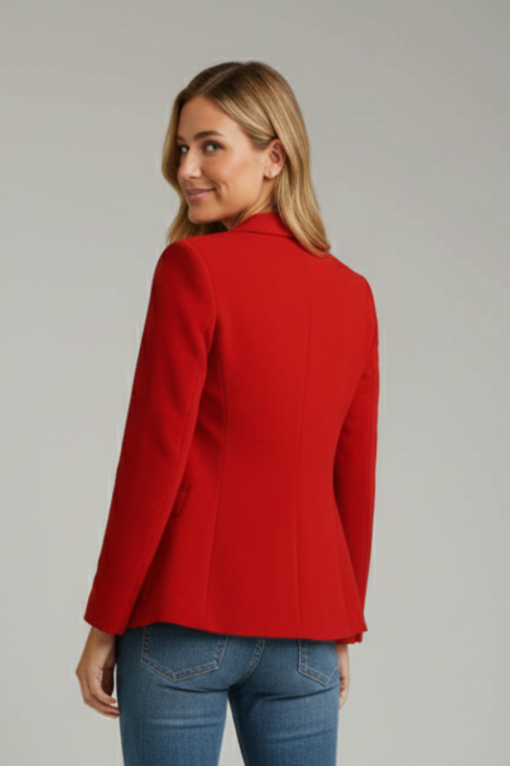 Damen Blazer mit Kerbsteg zum Kombinieren (4)