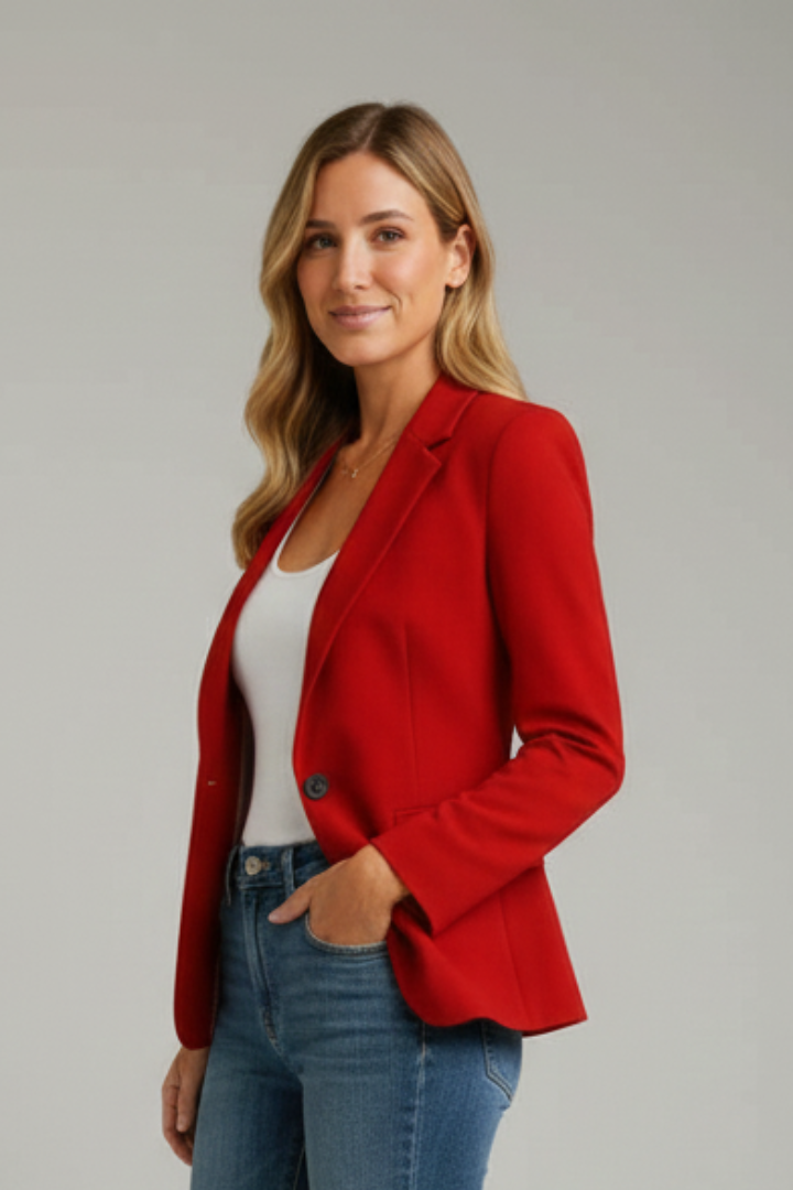Damen Blazer mit Kerbsteg zum Kombinieren (5)