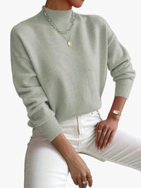 Greta | Damen Casual Strickpullover mit Rollkragen