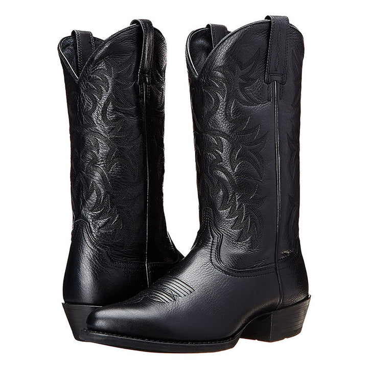 Damen Cowboystiefel im authentischen Western-Stil in Schwarz 2