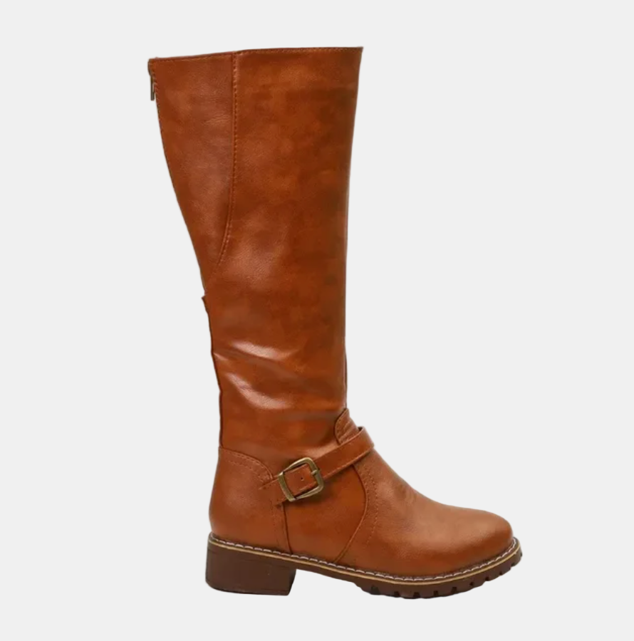 Damen Elegante Winterstiefel im Klassischen Stil in Braun 3