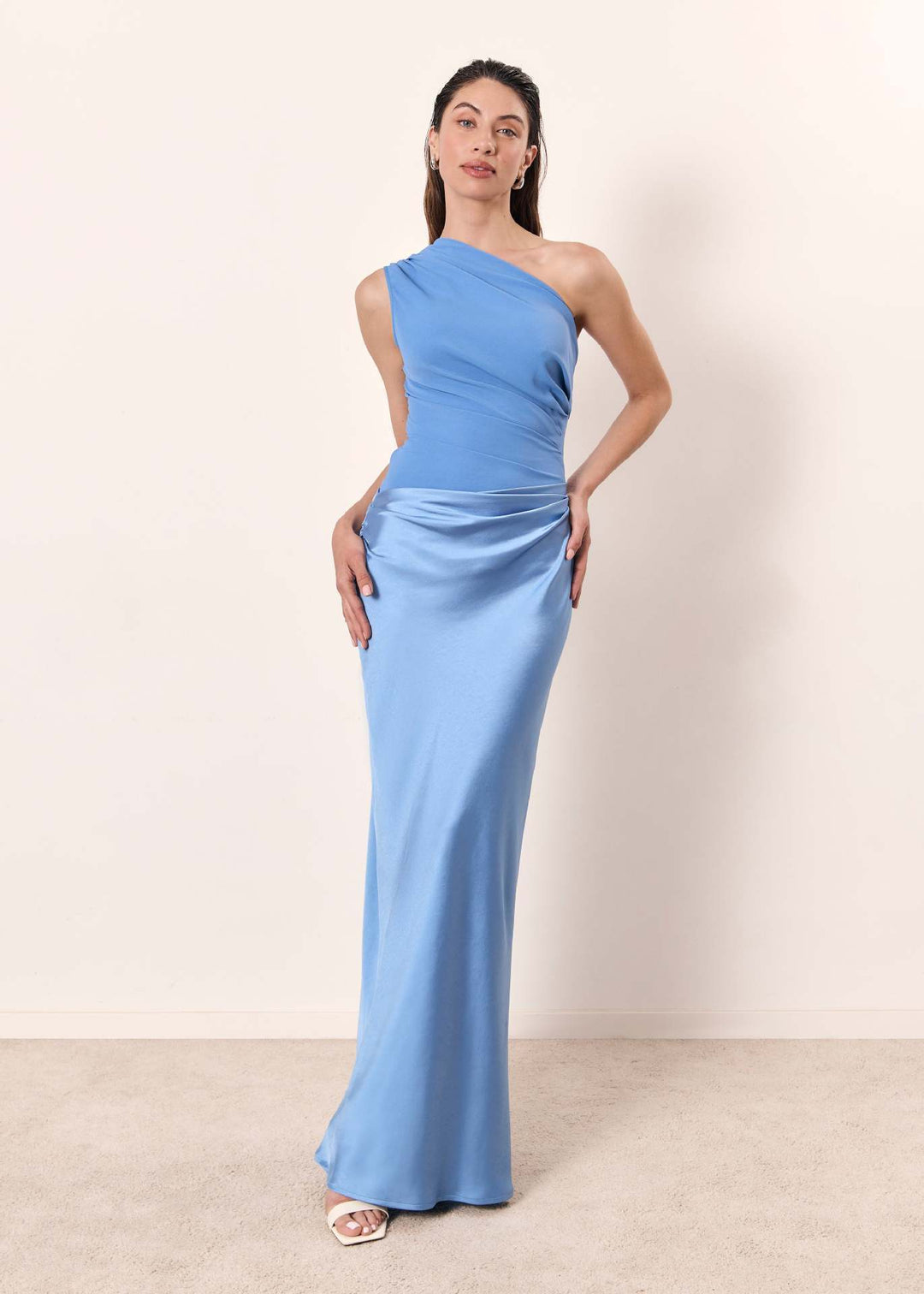 Damen festliches langes Abendkleid für Hochzeiten in Sky Blue