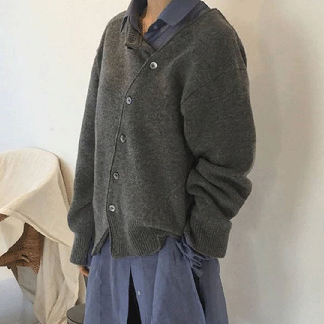 Damen Herbstmantel im asymmetrischen Wickel-Stil