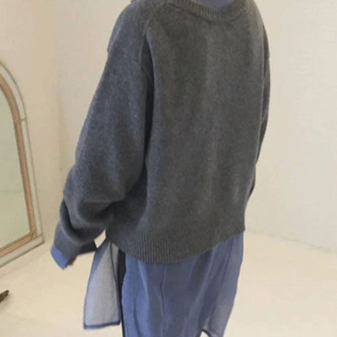 Damen Herbstmantel im asymmetrischen Wickel-Stil (2)