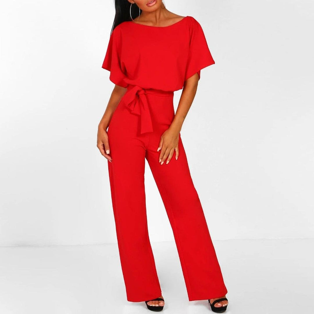 Damen Jumpsuit für Freizeit im Casual-Stil in Rot