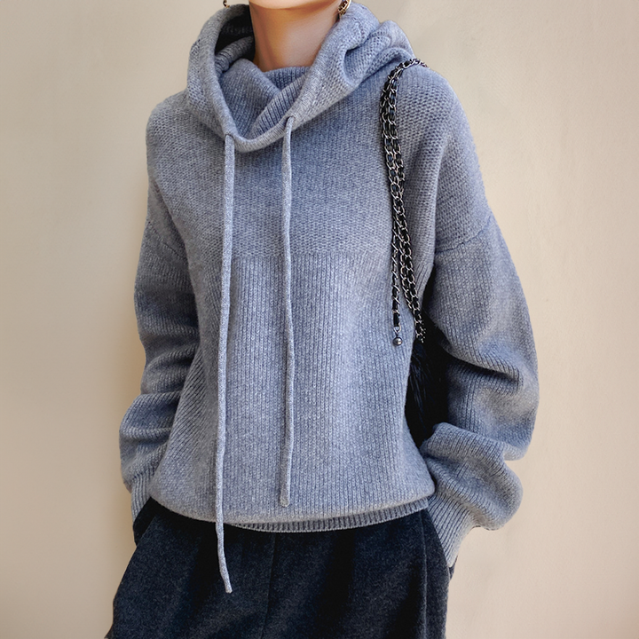 Damen lange Strickjacke aus Merinowolle (3)
