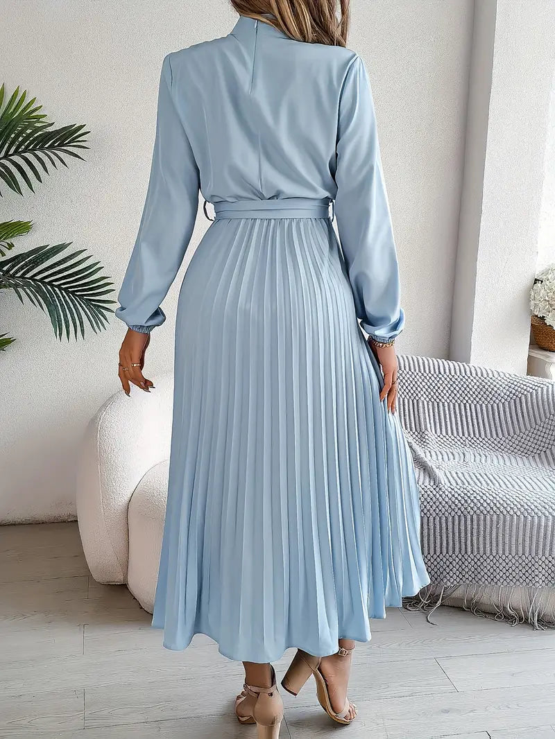 Damen Langes Abendkleid im Plissee-Stil (2)