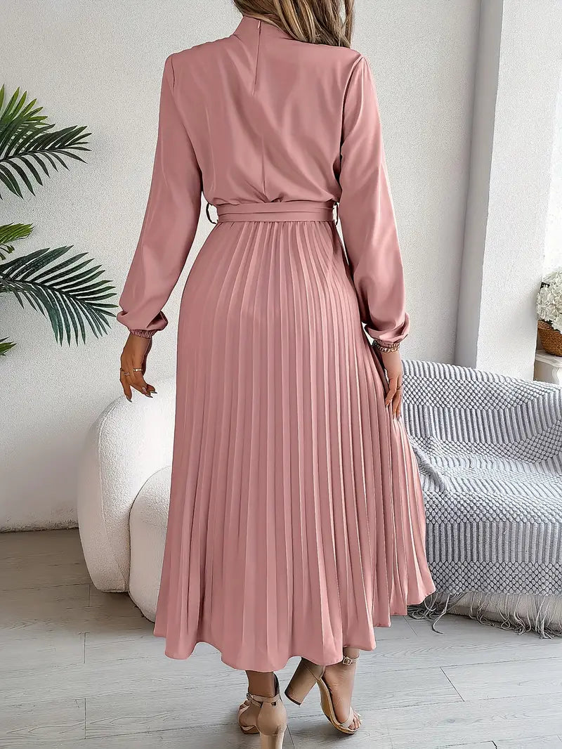 Damen Langes Abendkleid im Plissee-Stil (8)