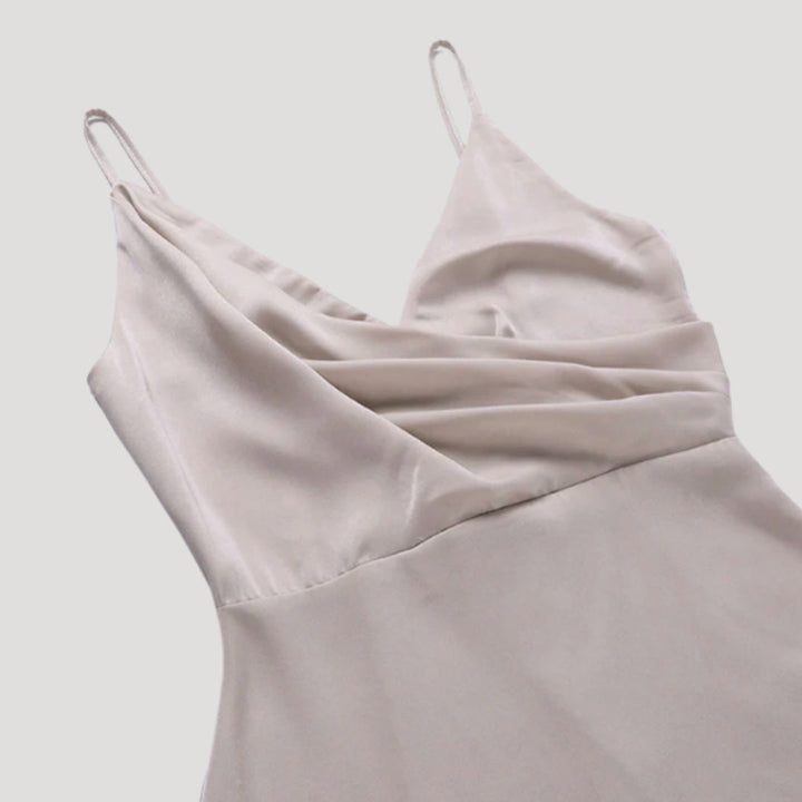 Damen Langes Abendkleid mit Schlitz (4)