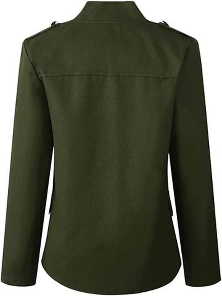 Damen Lässige Kurze Jacke mit (6)