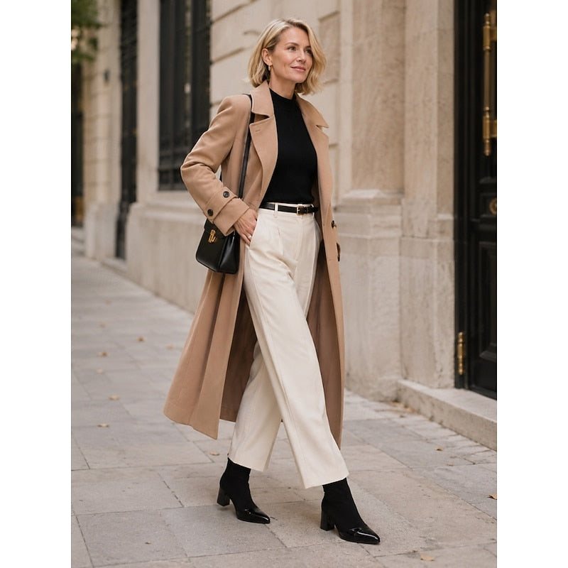 Damen Lederstiefel mit Blockabsatz für jeden Tag (6)