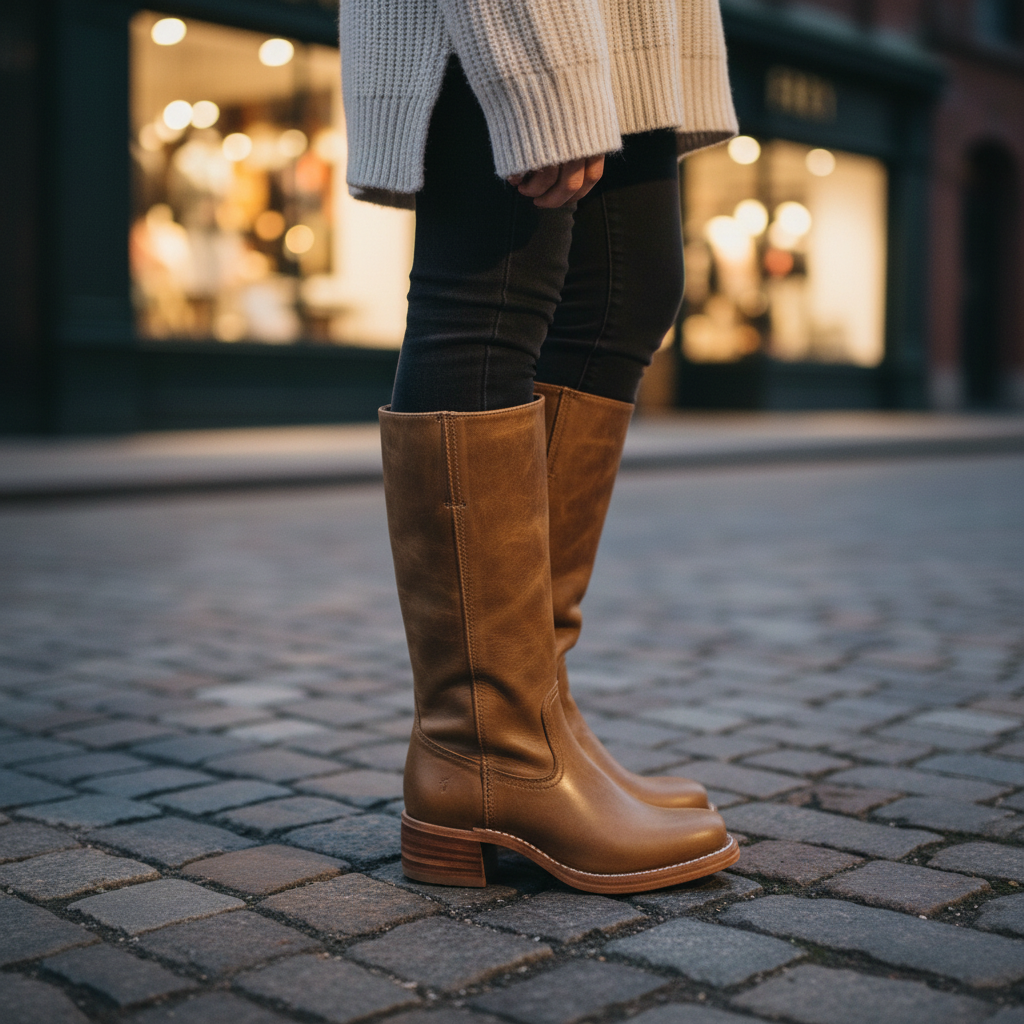 Damen Lederstiefeletten elegant im Alltag