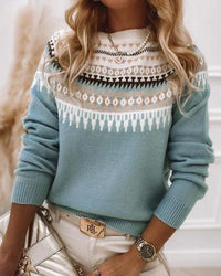 Frieda | Damen Norweger Pullover aus Baumwolle