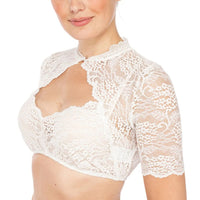 Maja | Damen Oktoberfest Spitzenbluse für Festtage