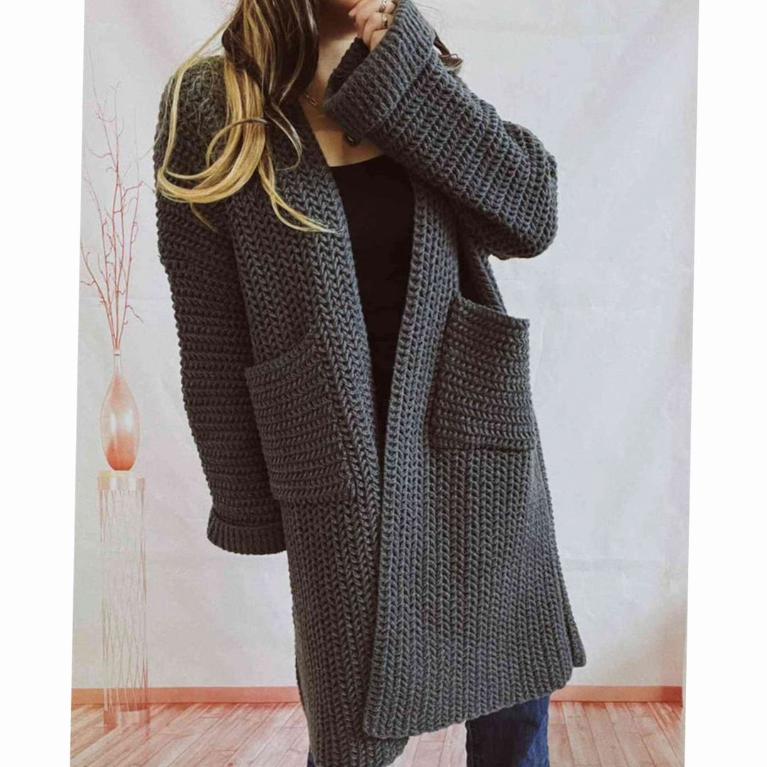 Damen Pullover Chunky Knit Oversized Herbst (10)
