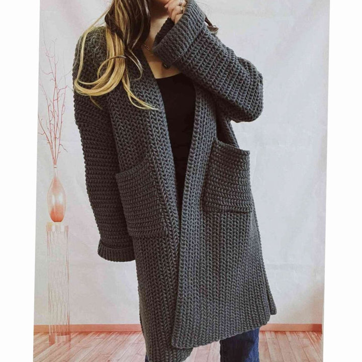Damen Pullover Chunky Knit Oversized Herbst (10)