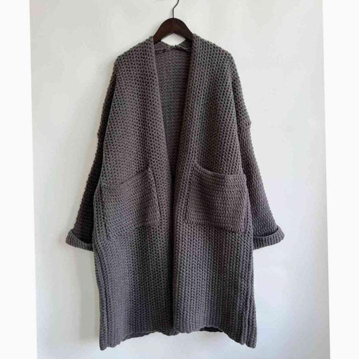 Damen Pullover Chunky Knit Oversized Herbst (11)