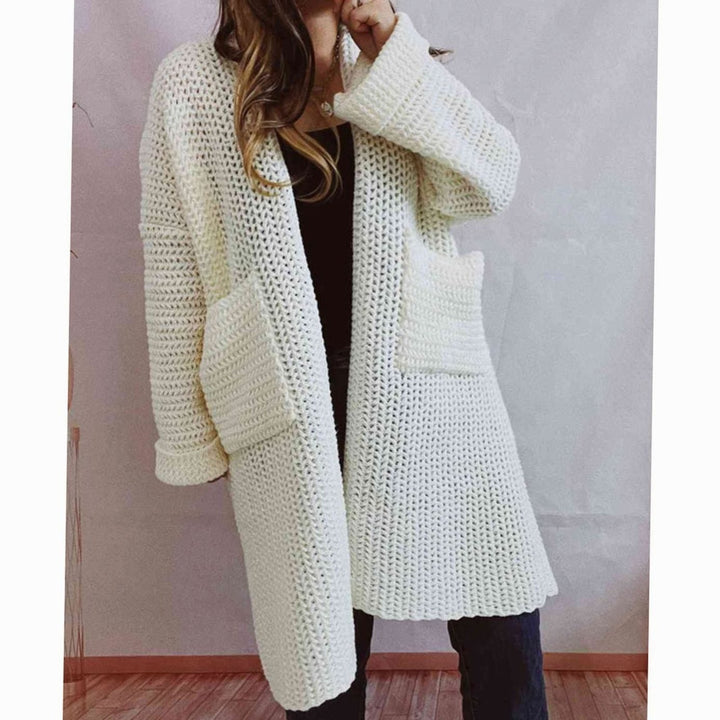 Damen Pullover Chunky Knit Oversized Herbst (14)