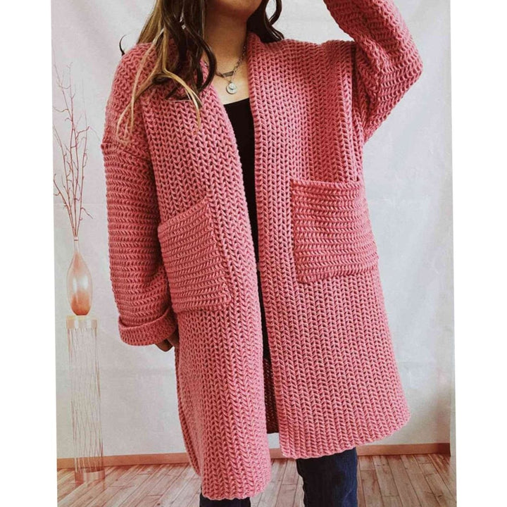 Damen Pullover Chunky Knit Oversized Herbst (3)