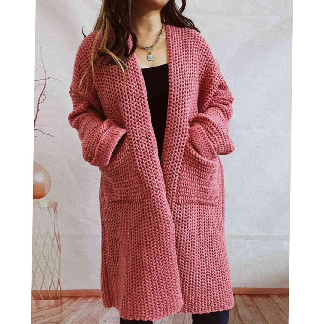 Damen Pullover Chunky Knit Oversized Herbst (4)