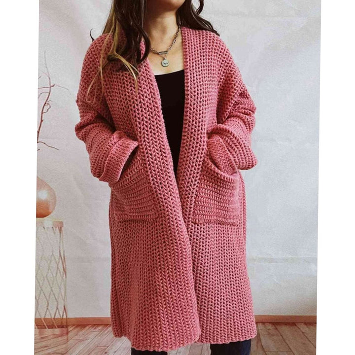 Damen Pullover Chunky Knit Oversized Herbst (4)
