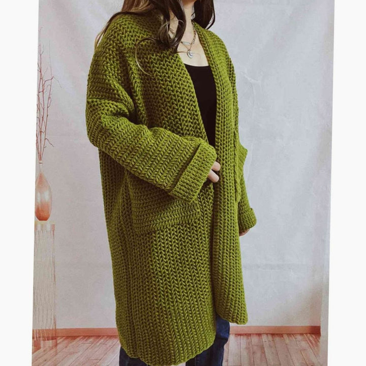 Damen Pullover Chunky Knit Oversized Herbst (7)