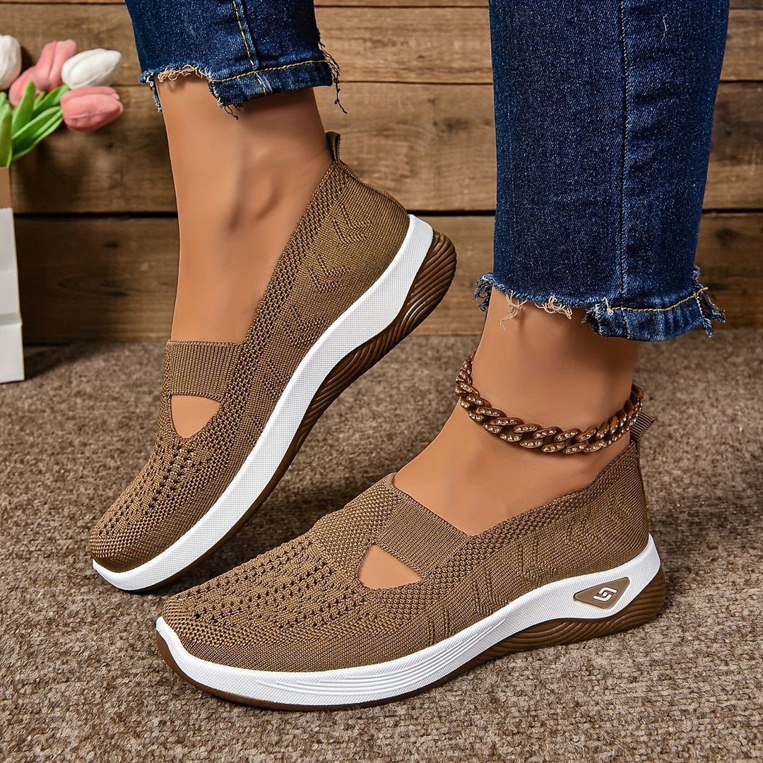 Damen Pullover Komfort Slip-On Schuh in Braun