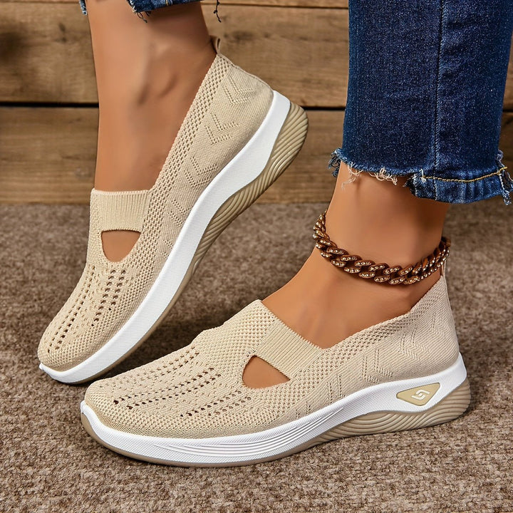 Damen Pullover Komfort Slip-On Schuh in Creme