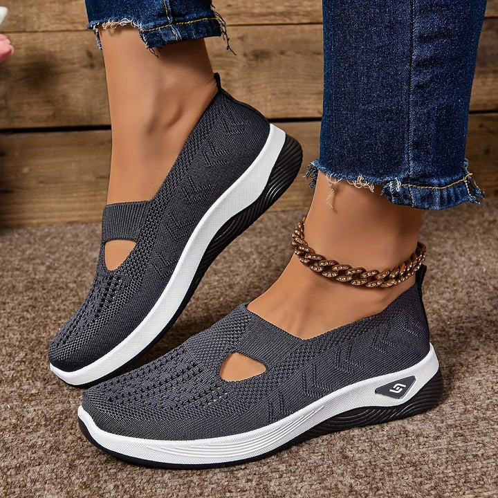 Damen Pullover Komfort Slip-On Schuh in Dunkelgrau