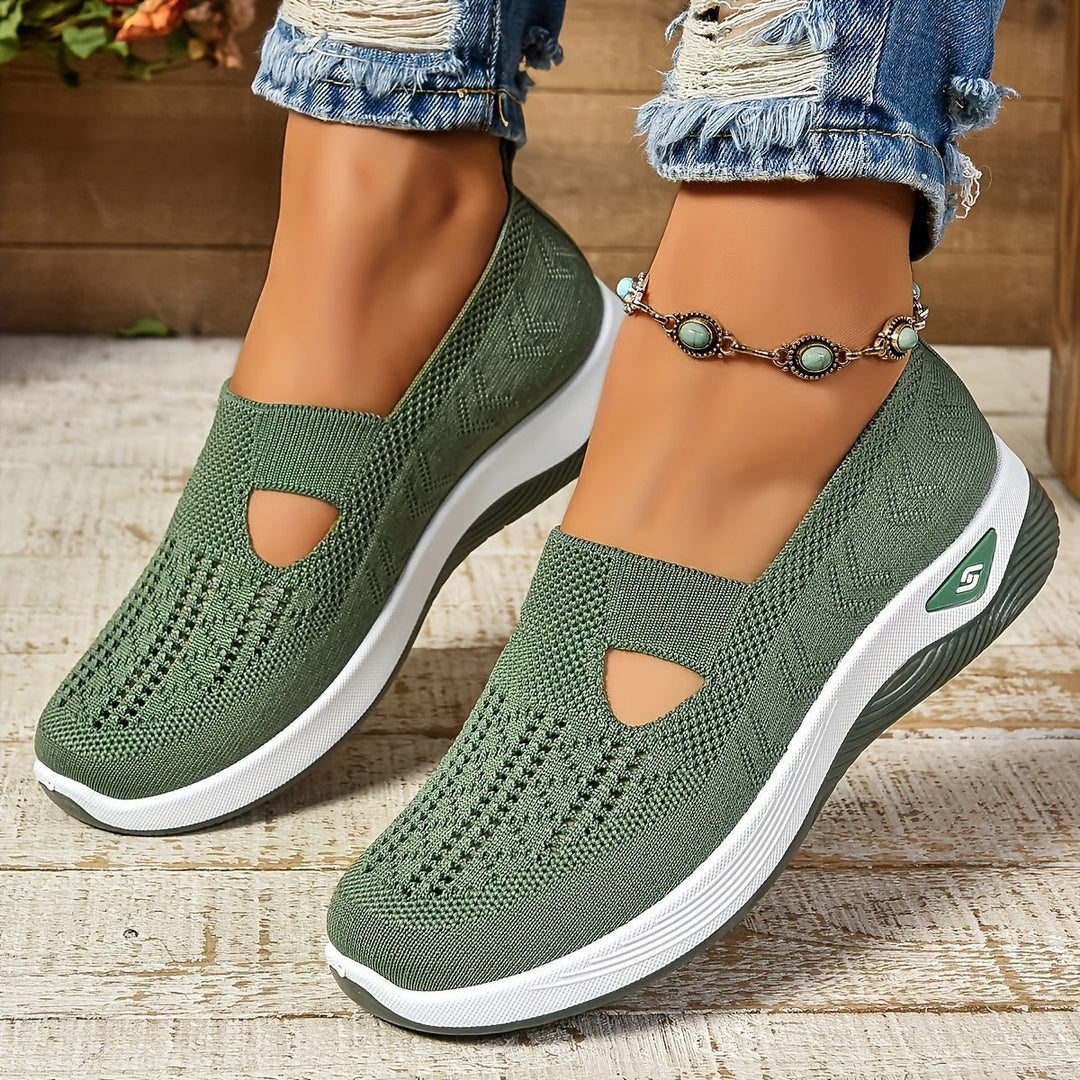 Damen Pullover Komfort Slip-On Schuh in Grün