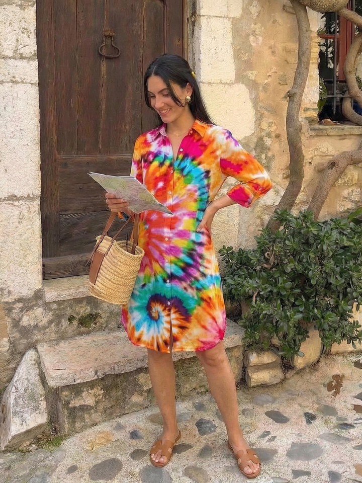 Damen Seidenbluse mit Midilänge zum Feiern (4)