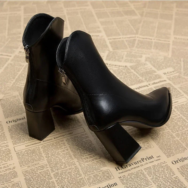 Damen Stiefeletten mit Absatz in elegantem Stil (11)