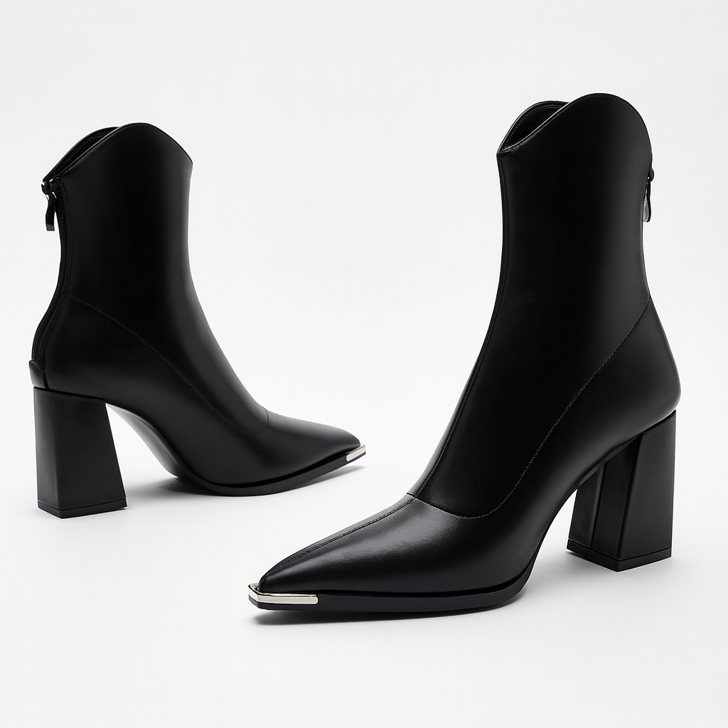 Damen Stiefeletten mit Absatz in elegantem Stil (3)
