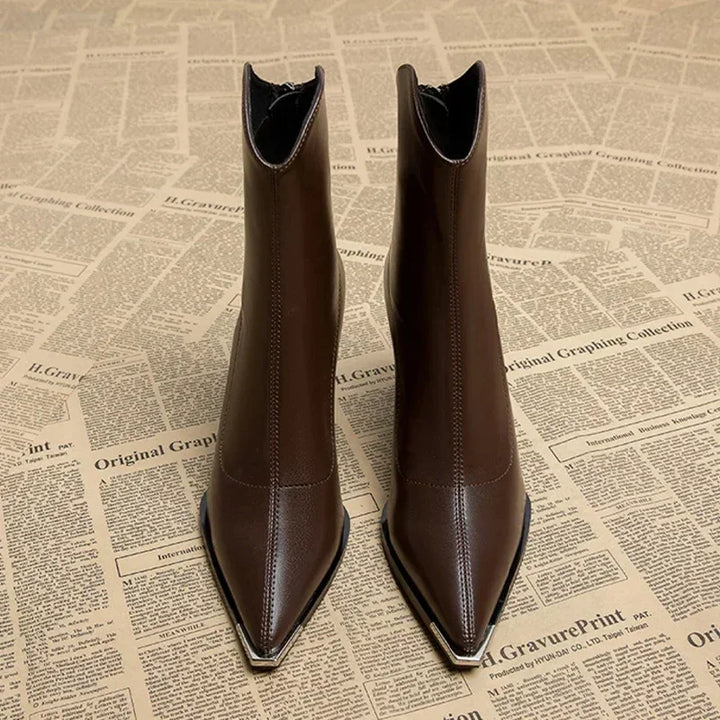 Damen Stiefeletten mit Absatz in elegantem Stil (6)
