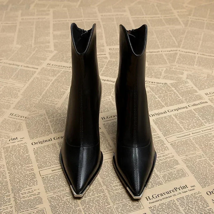 Damen Stiefeletten mit Absatz in elegantem Stil (7)