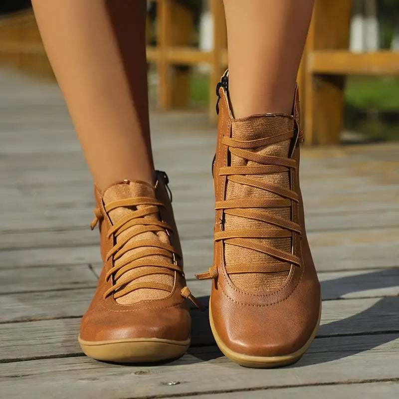 Damen Stiefeletten mit flexibler Komfortsohle für Herbst (10)