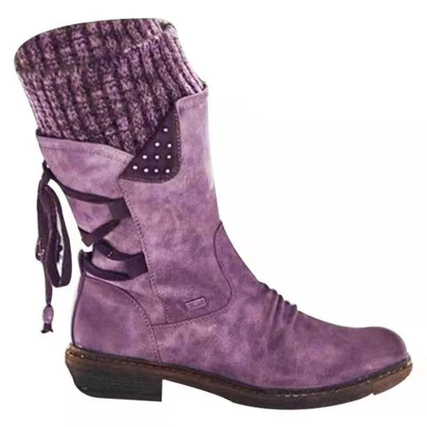 Damen Stiefeletten Wasserdicht mit Reißverschluss (8)